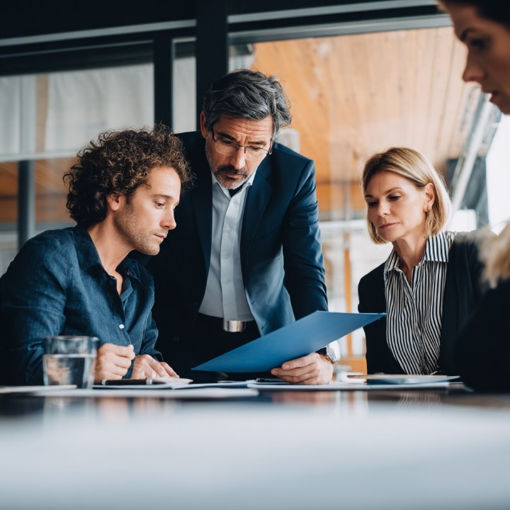 Small business team in meeting